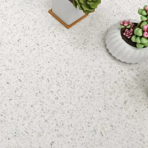Vinyl 2mm - Snowy White Terrazzo 1